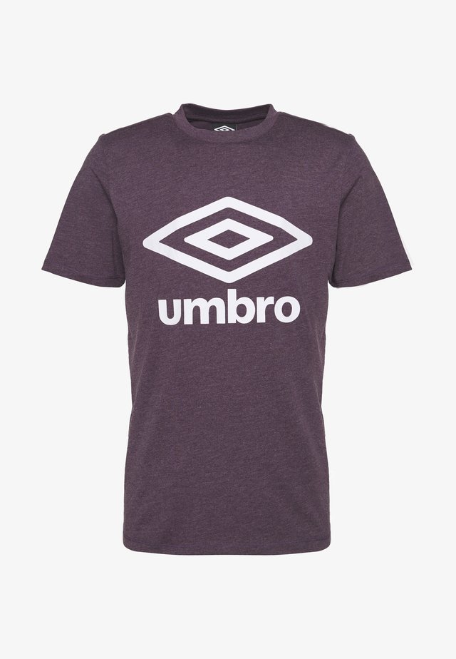 LARGE LOGO TEE - Printtipaita - blackberry wine