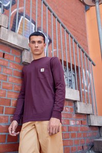 Carhartt WIP POCKET - Camisola de manga comprida - wine