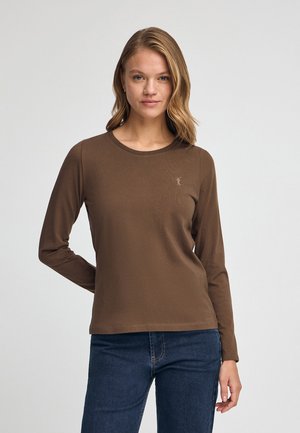 LONG SLEEVE - Langarmshirt - dark brown