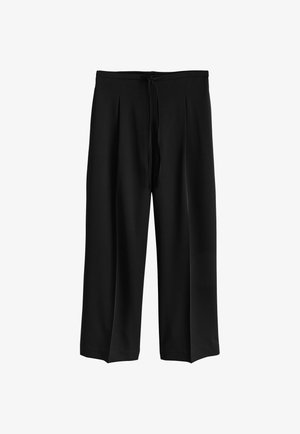 Next, REGULAR FIT - TIE WAIST WIDE LEG TROUSERS . - Pantaloni - black