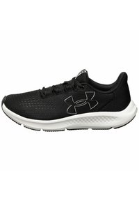 Under Armour - CHARGED PURSUIT - Neutralios pronacijos bėgimo bateliai - black white Miniatiūros vaizdas 1