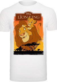 DISNEY DER KÖNIG DER LÖWEN SIMBA UND MUFASA - T-shirt con stampa - white