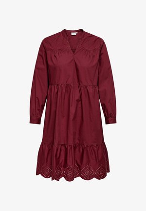 ONLY Carmakoma, CAROLIVIA Short - Φόρεμα ημέρας - burgundy