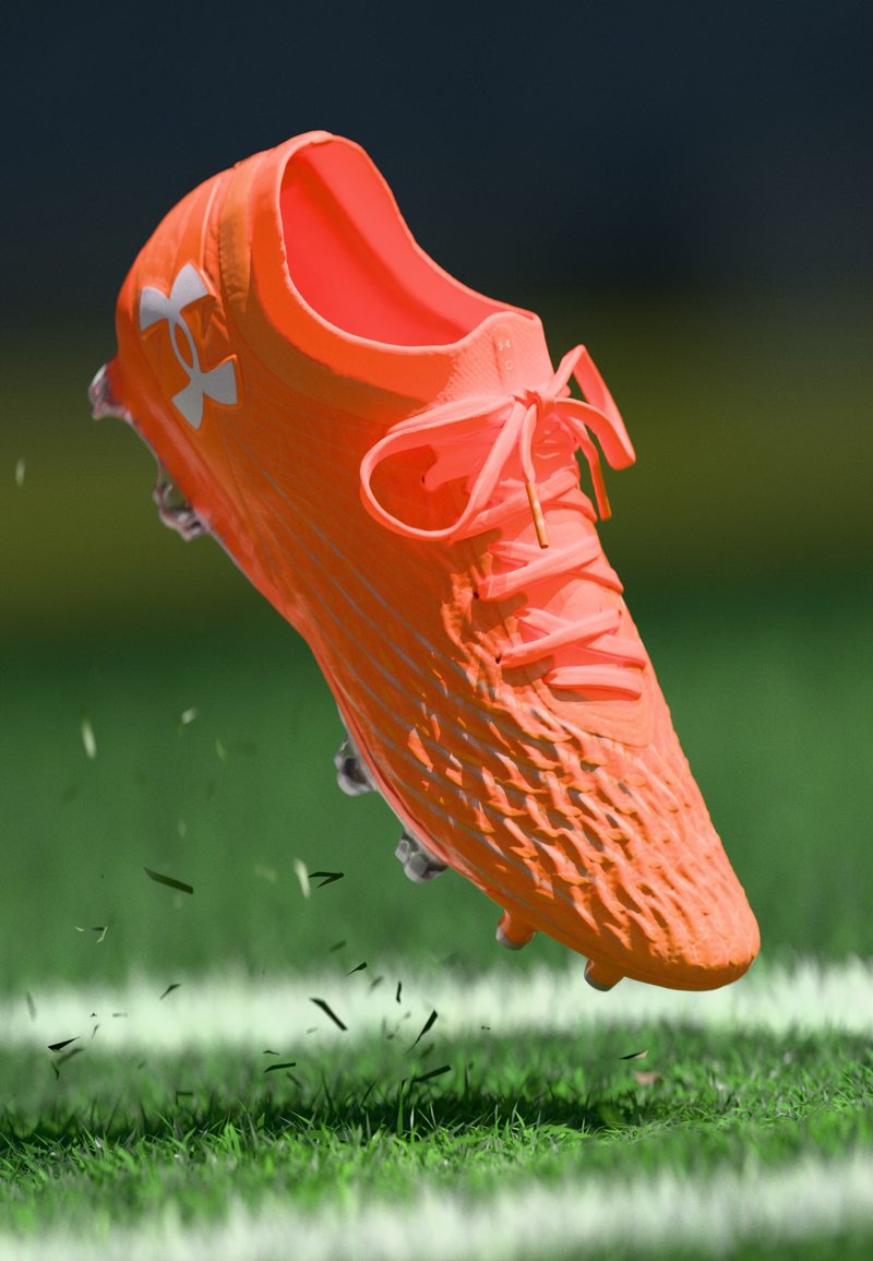 Under Armour MAGNETICO ELITE 5 FG - Kõva pinnase jalgpallisaapad - blaze orange / squad orange / white