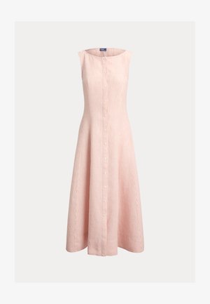 Polo Ralph Lauren, STRIPED PANELED LINEN DRESS - Vestido camisero - mauve white