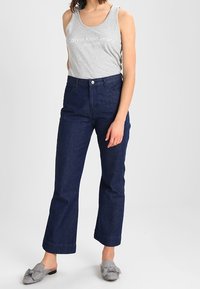 Calvin Klein Jeans Top - mottled light grey