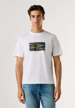 BASIC SUEN TEE - T-Shirt print - white