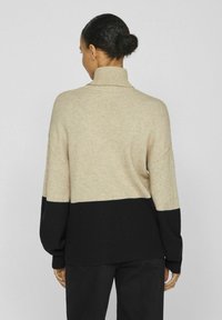 VILA VIRIL BLOCKING ROLL - Maglione - natural melange