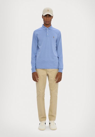 Polo Ralph Lauren CUSTOM SLIM FIT SOFT COTTON POLO SHIRT - Tops ar garām piedurknēm - campus blue