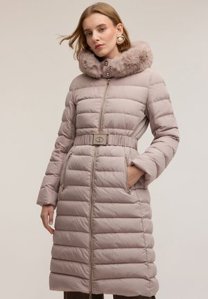 CON CAPPUCCIO. - Donsjas - beige