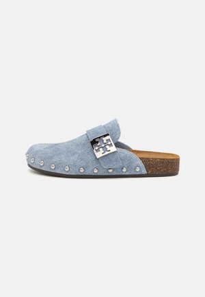 Tory Burch MELLOW MULE - Slip-on sandaler - blue cloud/silver