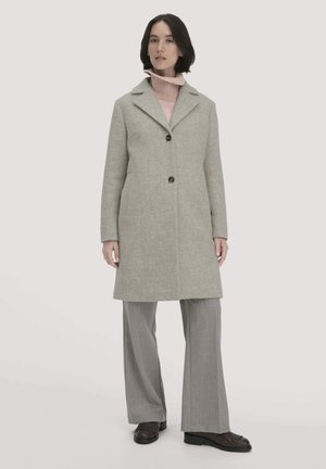 Klassischer Mantel - naturgrau