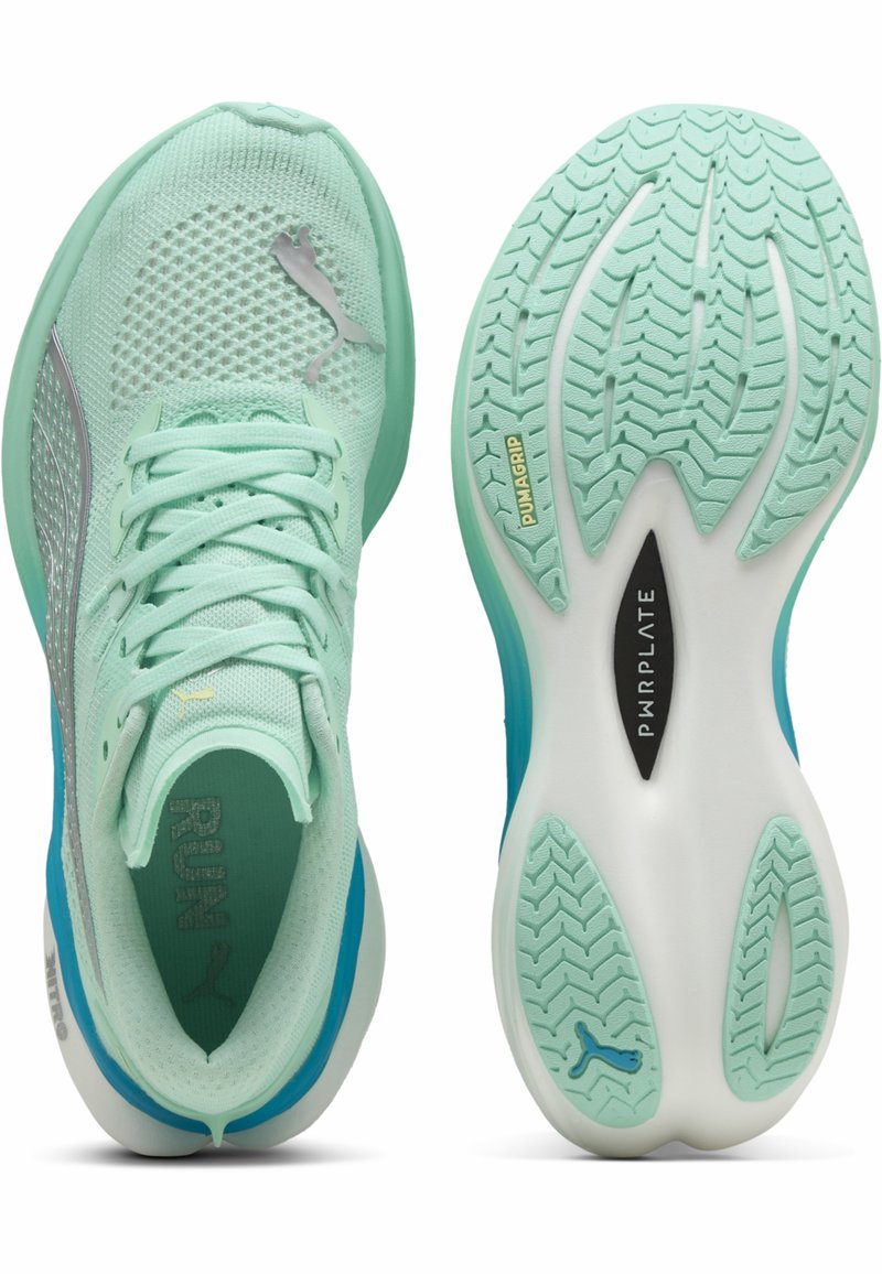 Puma DEVIATE NITRO 3 - Silniční běžecké boty - mint melt speed blue