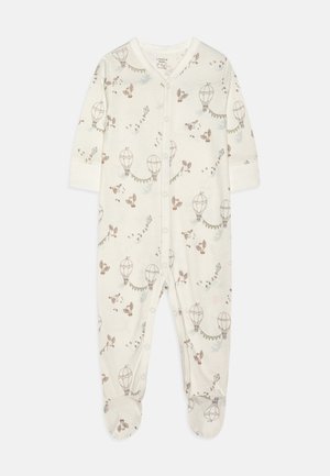 Lindex NEWBORN UNISEX - Sleep suit - light dusty white