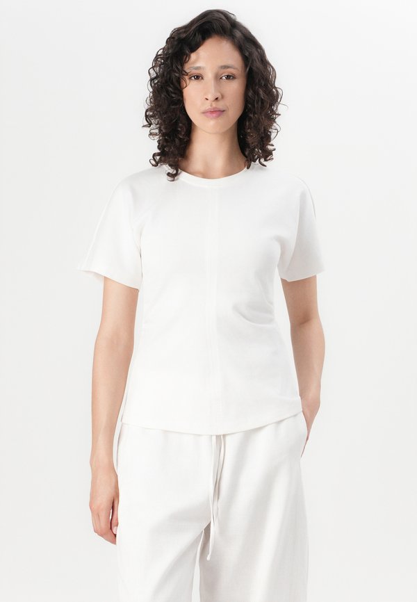 ONLMARIE LIFE RUCHING - Basic T-shirt - cloud dancer3
