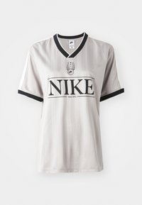 V NECK - T-shirts med print - college grey/sail/black
