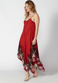 Koroshi SUMMER HIGH  - Rochie maxi - rojo red
