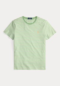 CUSTOM SLIM FIT STRIPED JERSEY 
 - T-shirt con stampa - outback green/white