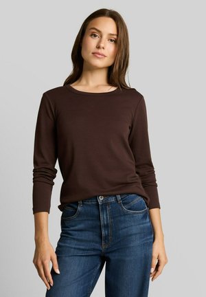 TOM TAILOR, Maglietta a manica lunga - java dark brown
