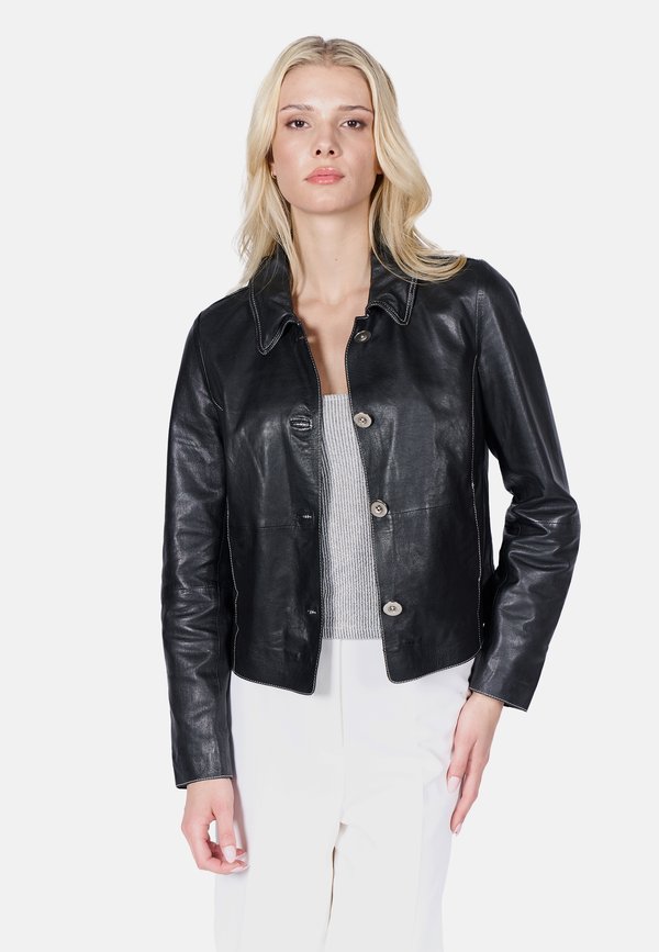 SHORT ZEST - Lederjacke