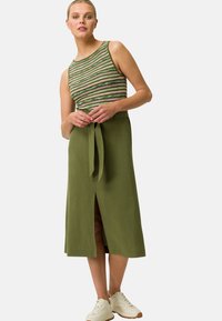 zero MIDI MIT SCHLITZ - A-linjainen hame - cypress