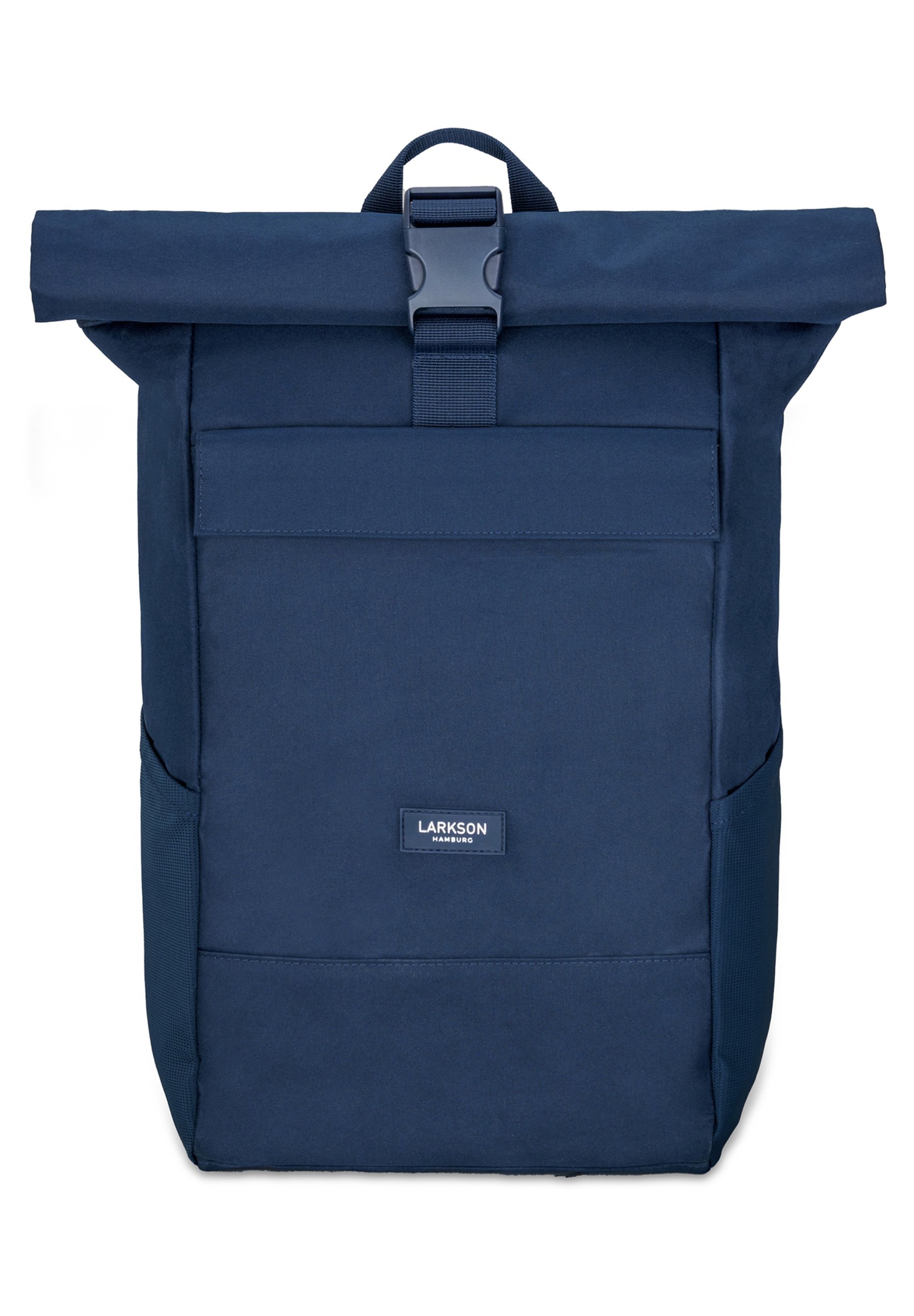 Larkson Rugzak Dames & Heren Blauw - No 4 Large - Rolltop Rugzak 21 L met 16 Inch Laptopvak Uni, Werk & Fiets - Grote Reistassen met Trolley Strap
