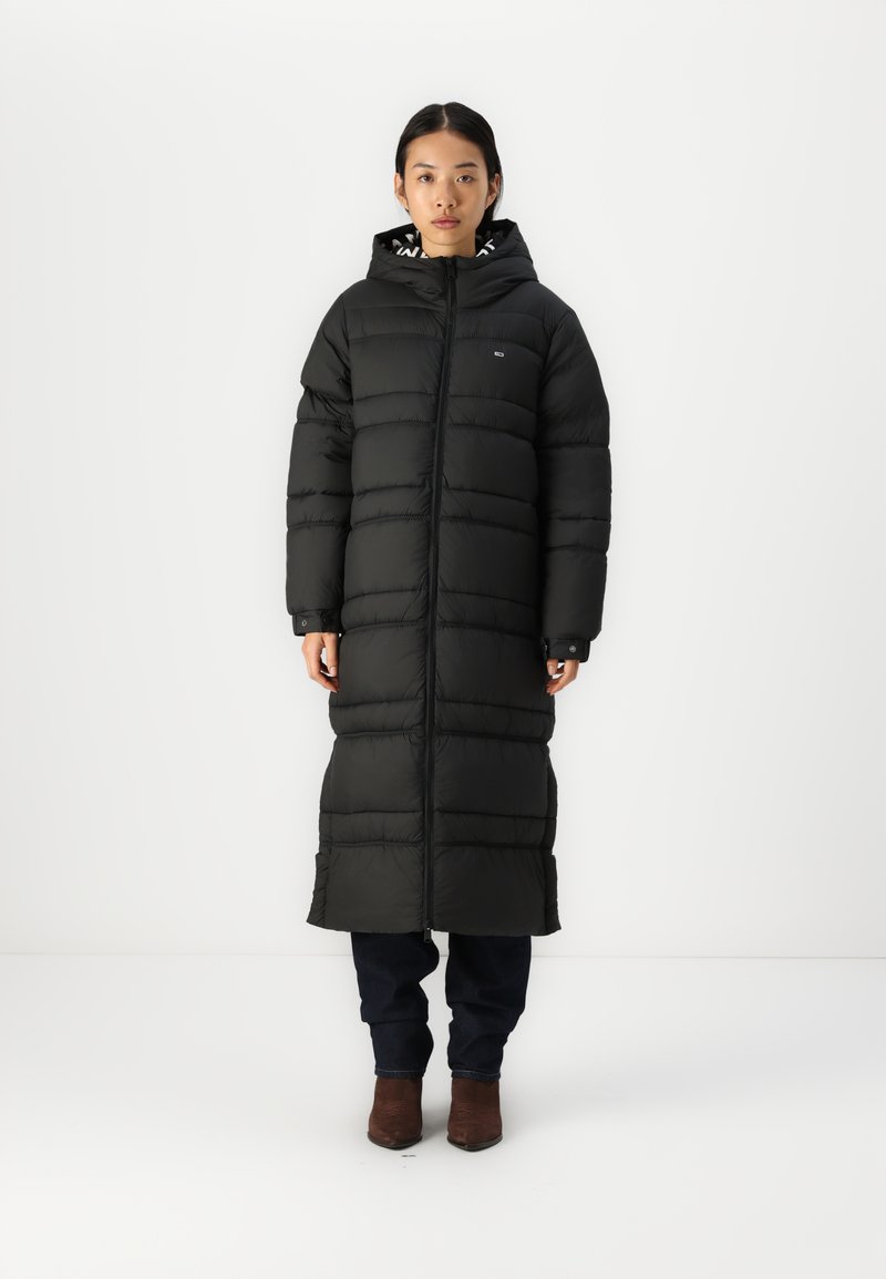 Tommy Jeans MAXI ROUCH TAPE JACKET - Winter coat - black