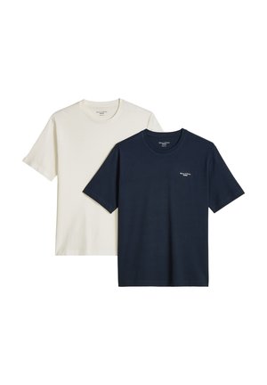 Marc O'Polo DENIM, T-SHIRT, SSL, LOGO PRINT, DOUBLE PACK - T-Shirt basic - dark blue multi