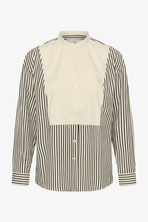 InWear, GARBOIW - Gombos blúz - vanilla black stripe