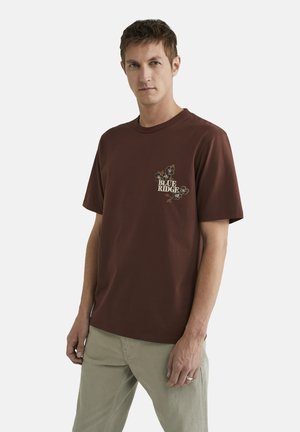 Print T-shirt - brown