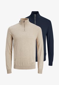Non sélectionné, dunkelblau beige