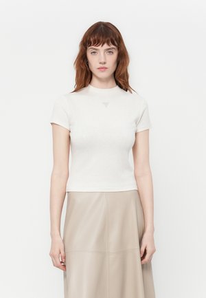 ANITA MOCK - Jednoduché tričko - cream white
