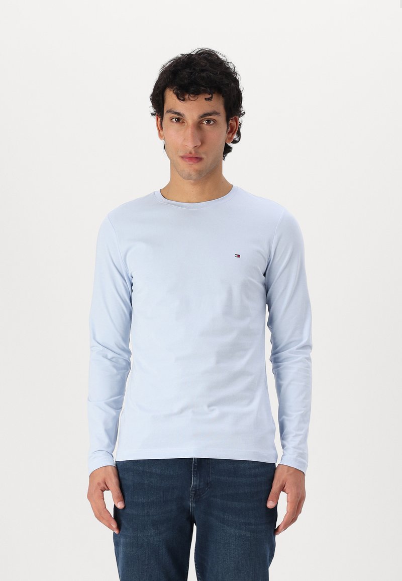 Tommy Hilfiger SLIM FIT - Hosszú ujjú felső - breezy blue