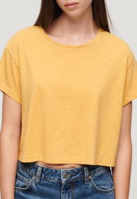 Superdry & Co SLOUCHY CROPPED - Camiseta básica - sauterne yellow