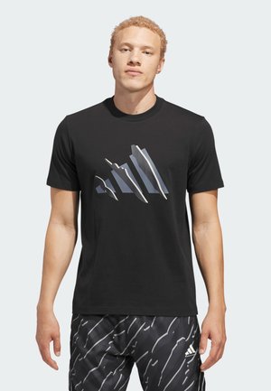 adidas Performance, BASKETBALL GRAPHIC TEE - T-Shirt print - black