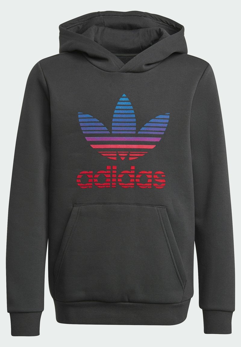 adidas Originals GRAPHIC LOGO PRINT HOODIE - Mikina s kapucí - black
