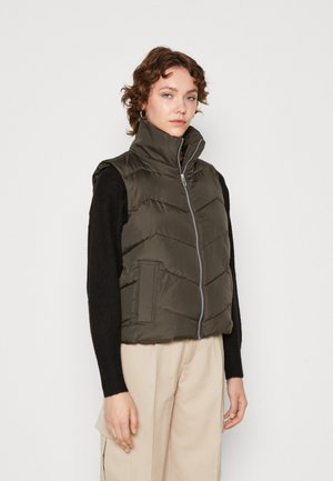 Vero Moda VMLIGA SHORT WAISTCOAT - Vest - peat