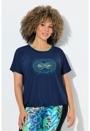 QUICK DRY FLOW AND GROW TEE - T-shirts print - dark blue