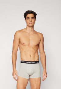 Jack & Jones JACSOLID TRUNKS 12 PACK - Boxerbriefs - black/green/ mottled light grey