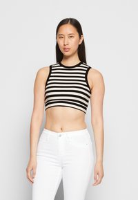 NA-KD Top - black/white
