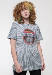 Paradiso Clothing VAN HALEN CHROME LOGO DIP DYE - Print T-shirt - grey