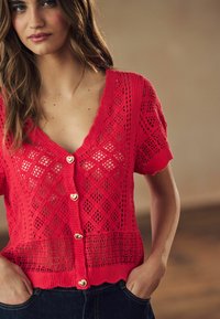 Next SHORT SLEEVE REGULAR FIT - Pusero - red