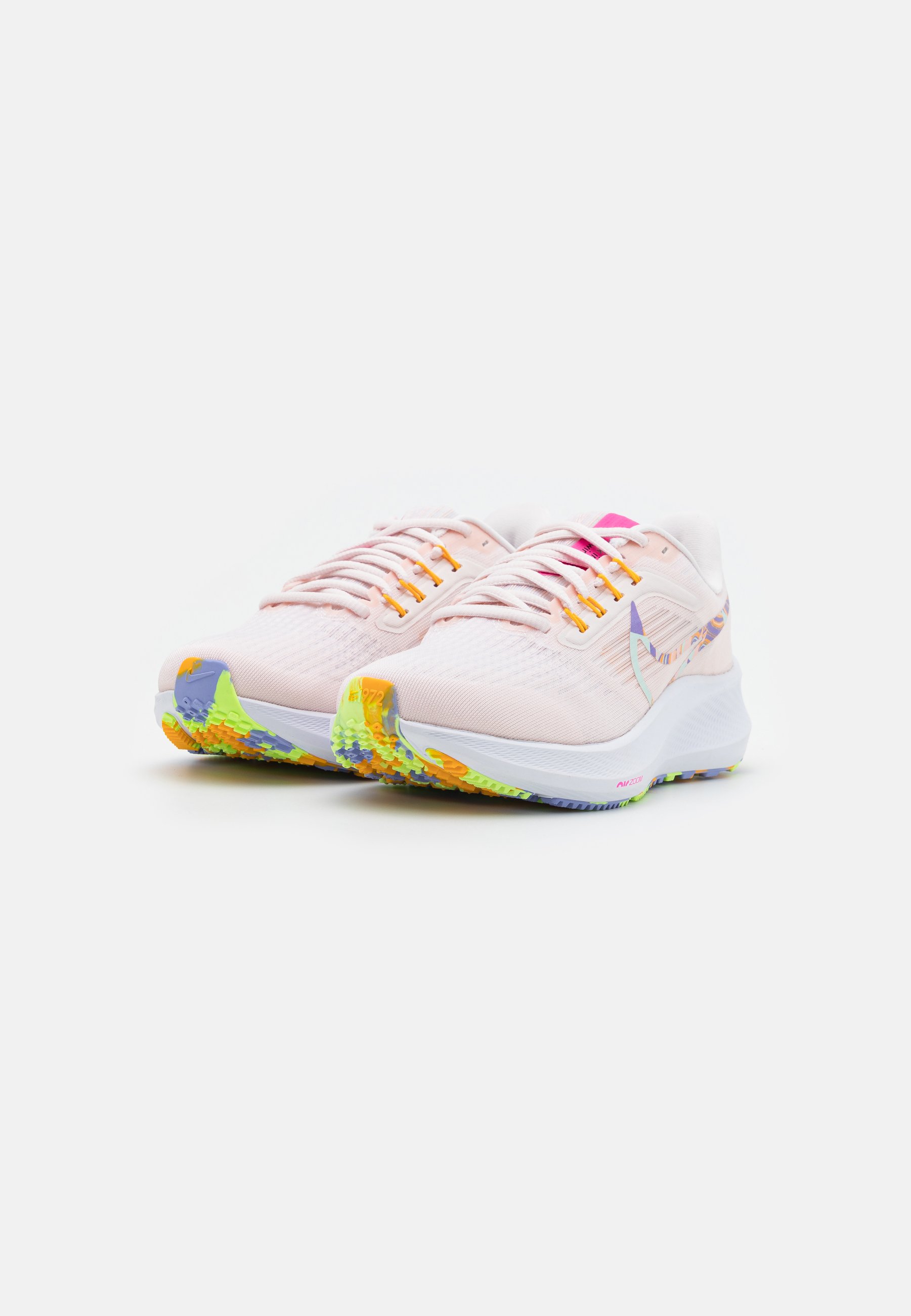 Nike Performance W AIR ZOOM PEGASUS 39 PRM - Neutral running shoes - light  soft pink/barely green/universal gold/pinksicle/light thistle/ghost  green/pink - Zalando.de
