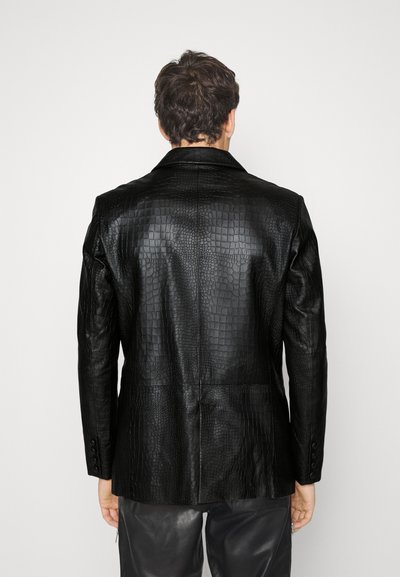 STUDIO ID CASUAL TAILORING SINGLE BREAST  - Blazer jacket - croco print black
