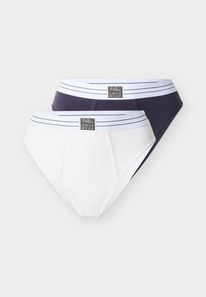 ORIGINAL HIGHWAIST BRIEF 2 PACK - Briefs - white/dark blue