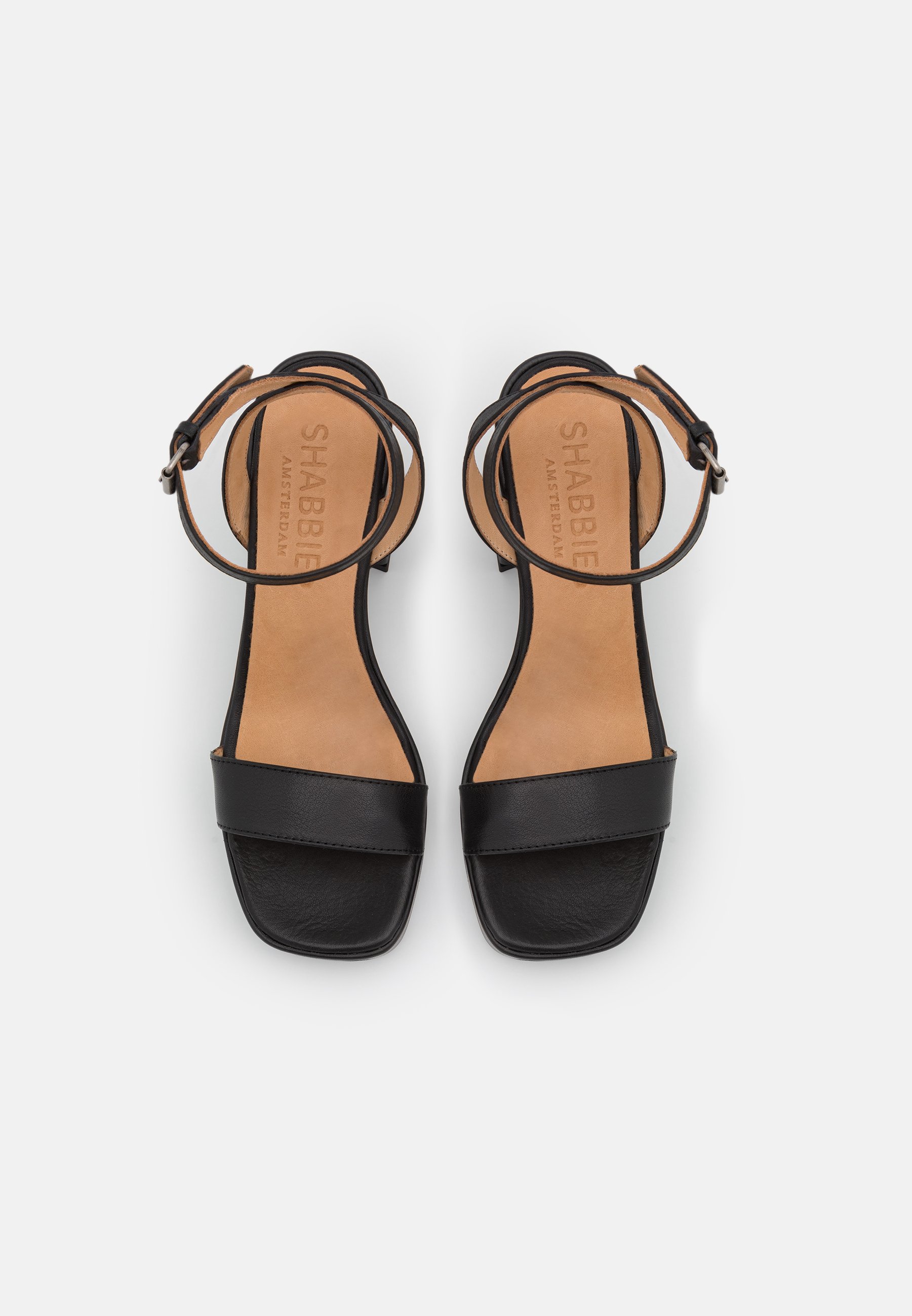 Shabbies Amsterdam Sandalen met plateauzool - black/zwart - Zalando.nl