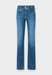 Pieguloša piegriezuma džinsi - blue denim