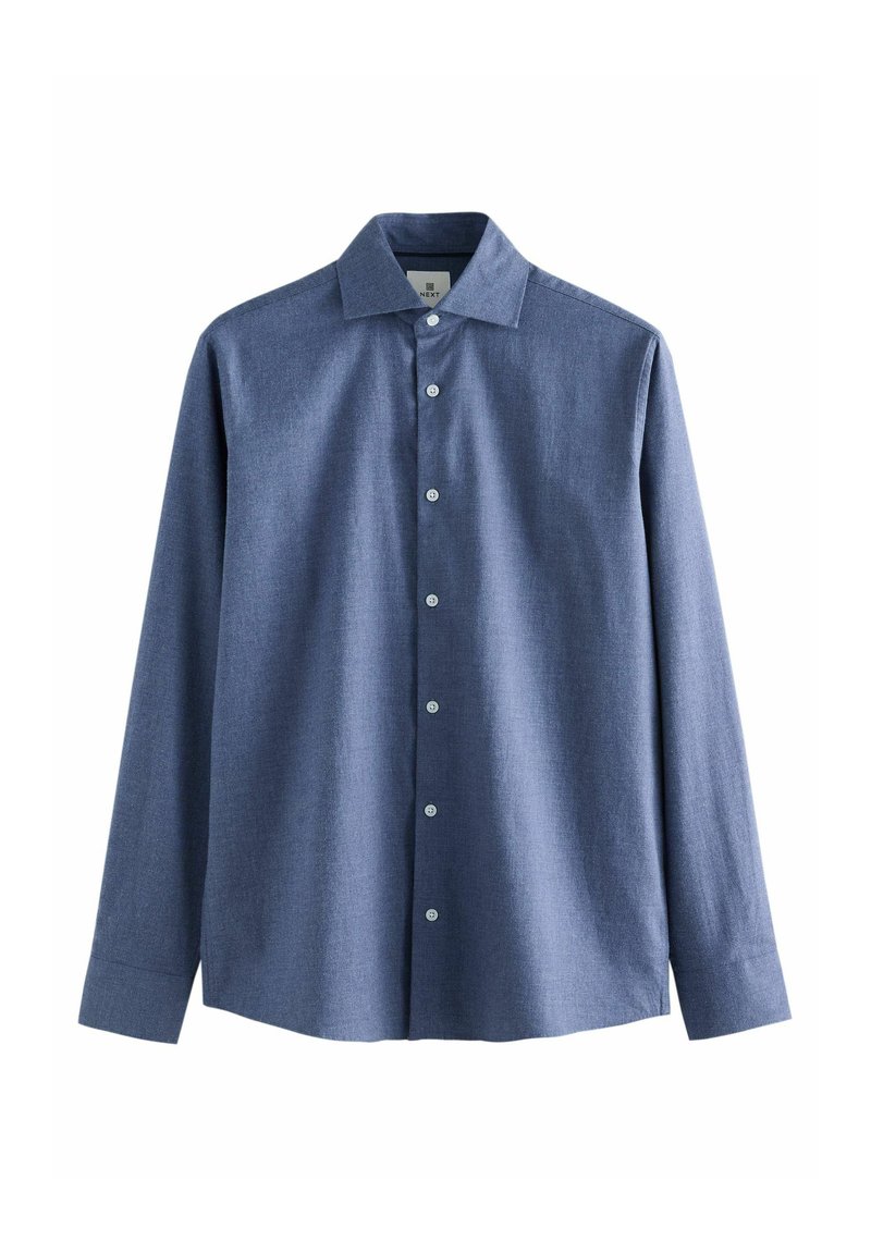 Next REGULAR FIT - BRUSHED SINGLE CUFF WITH SPREAD COLLAR - Businesshemd - navy blue