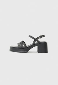 LEATHER - Sandals - black
