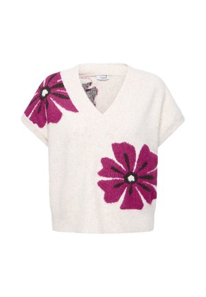 b.young, BYOMEA VNECK IPOVER - T-shirts print - festival fuchsias flower